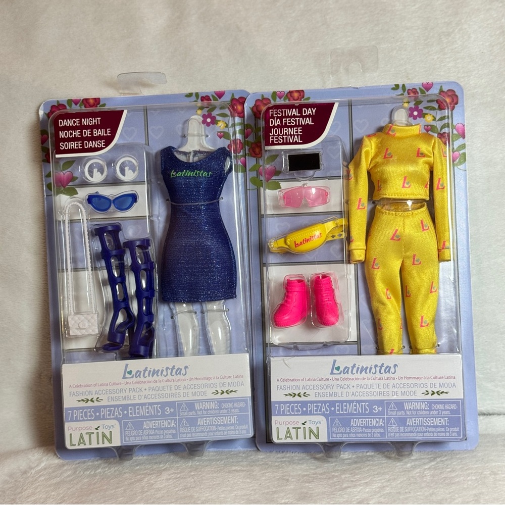 Latinistas Fashion Accessory QTY 2 Packs Dance‎ Night & Festival Sets-Latin-NIB